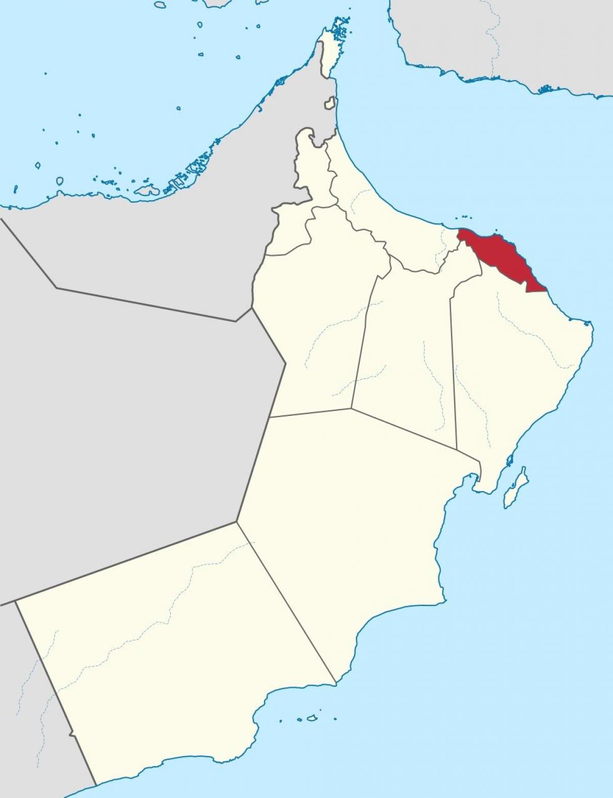 muscat Oman op die kaart