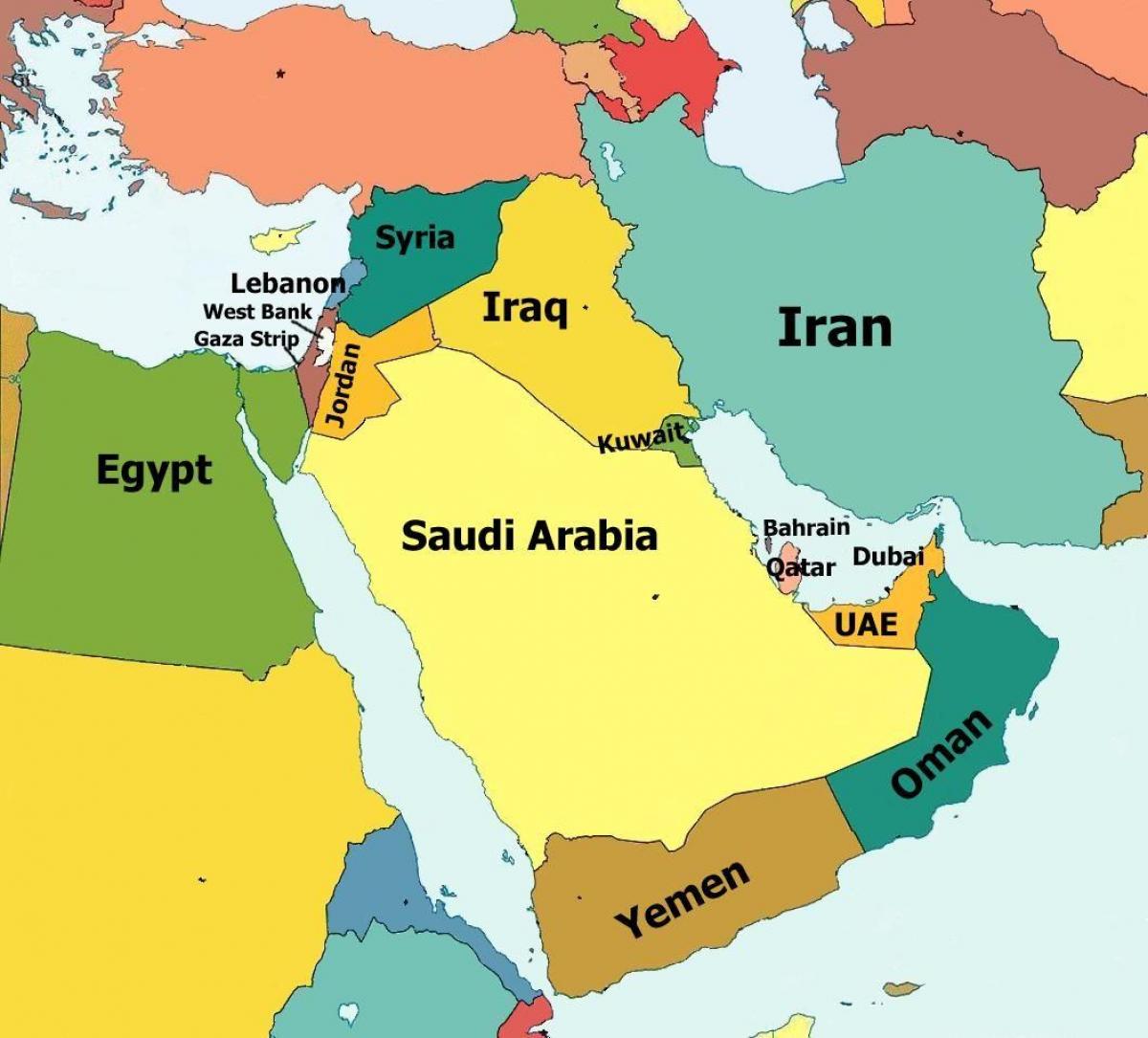 Oman land in die wêreld kaart