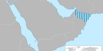 Die golf van Oman op die kaart